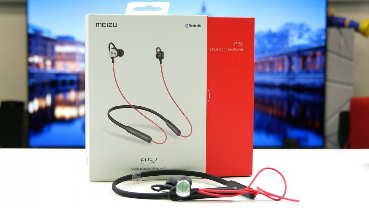 Беспроводные наушники Meizu Sports EP52 (Red/Black) купить в интернет-магазине icover