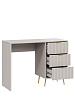 Стол письменный RIDBERG LUGANO 3Я (Cashmere/Gold) купить в интернет-магазине icover