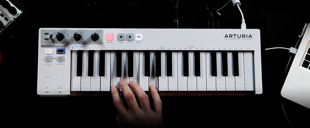 MIDI-клавиатура Arturia KeyStep MCI54038 (White) купить в интернет-магазине icover