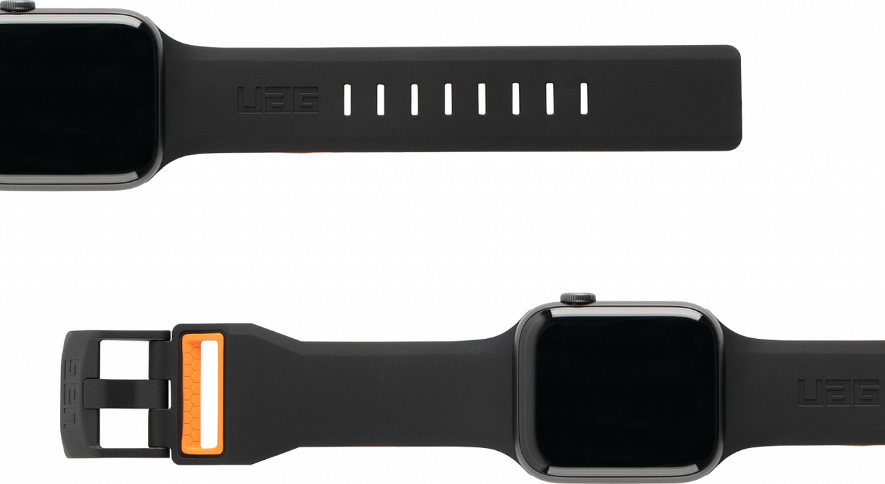 Ремешок UAG Civilian Strap (19148D114097) для Apple Watch SE/6 42/44 mm (Black/Orange) купить в интернет-магазине icover