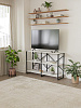 Стеллаж двойной лофт низкий RIDBERG CHICAGO 3 полки (White/Black) купить в интернет-магазине icover