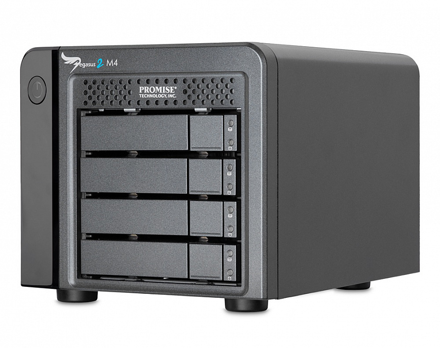 Promise Pegasus2 M4 4TB incl Thunderbolt Cable (F40PR4M01000000) - сетевое хранилище (Black) купить в интернет-магазине icover