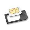 Адаптер сим-карты MicroSIM Adapter (Black) купить в интернет-магазине icover
