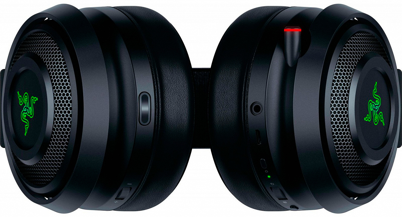 Игровая гарнитура Razer Nari Ultimate Wireless RZ04-02670100-R3M1 (Black/Green) купить в интернет-магазине icover