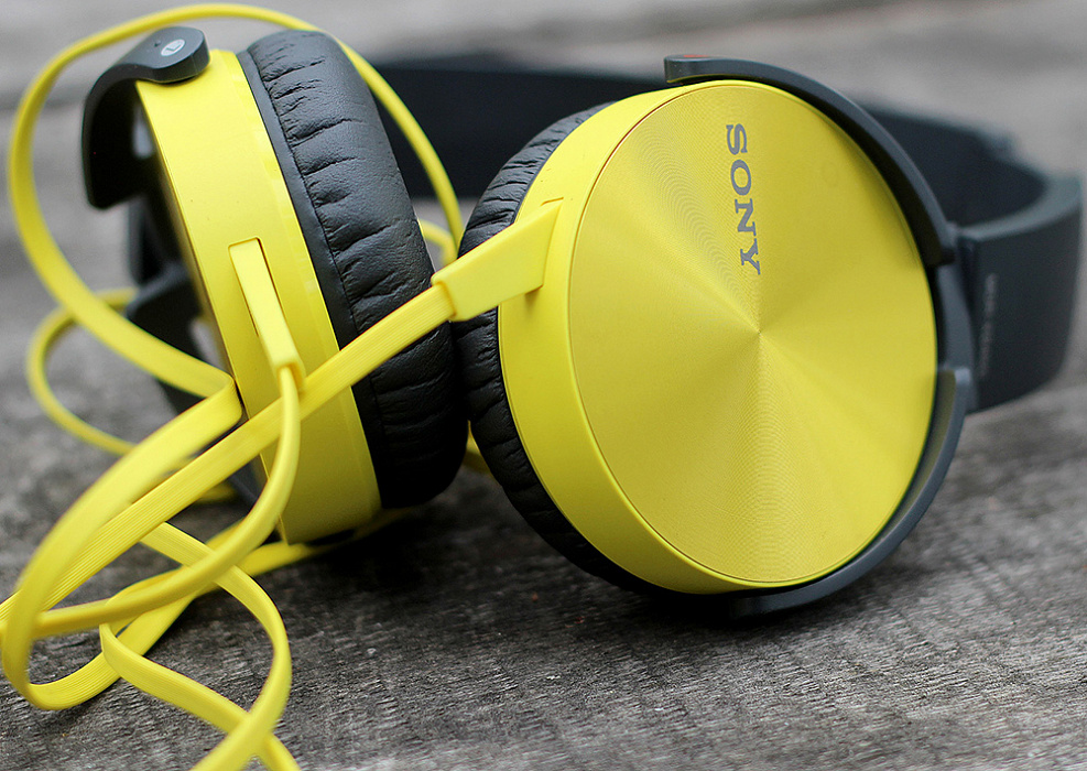 Sony MDR-XB450AP/Y - накладные наушники (Yellow) купить в интернет-магазине icover