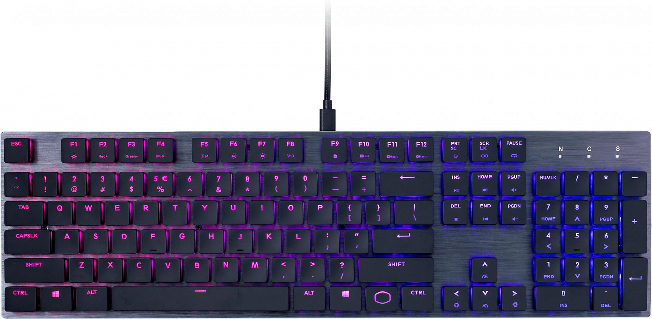 Игровая клавиатура Cooler Master Low Profile SK-650 (SK-650-GKLR1-RU) купить в интернет-магазине icover