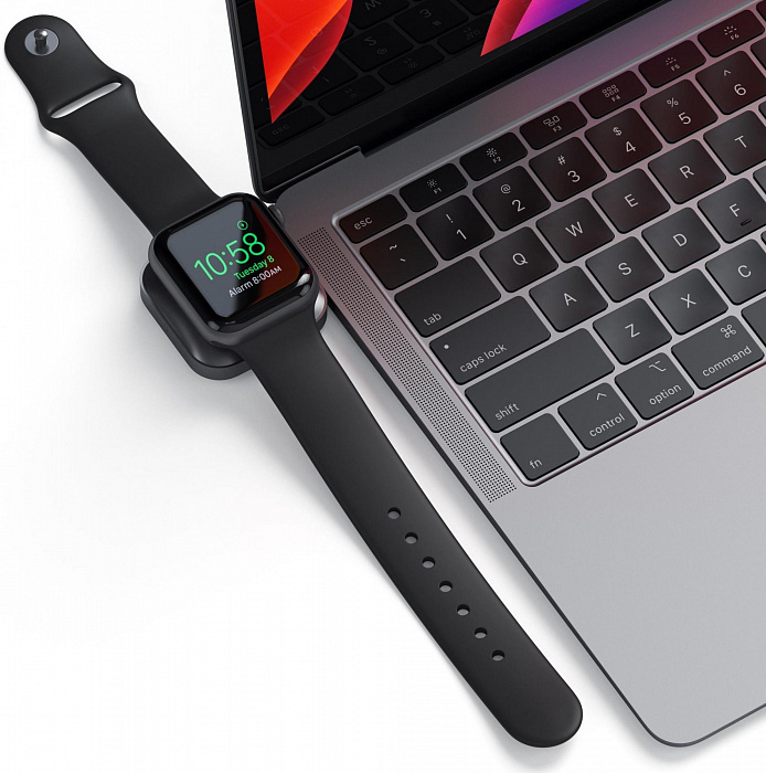 Зарядное устройство Satechi USB-C Magnetic Charging Dock (ST-TCMCAWM) для Apple Watch (Space Grey) купить в интернет-магазине icover