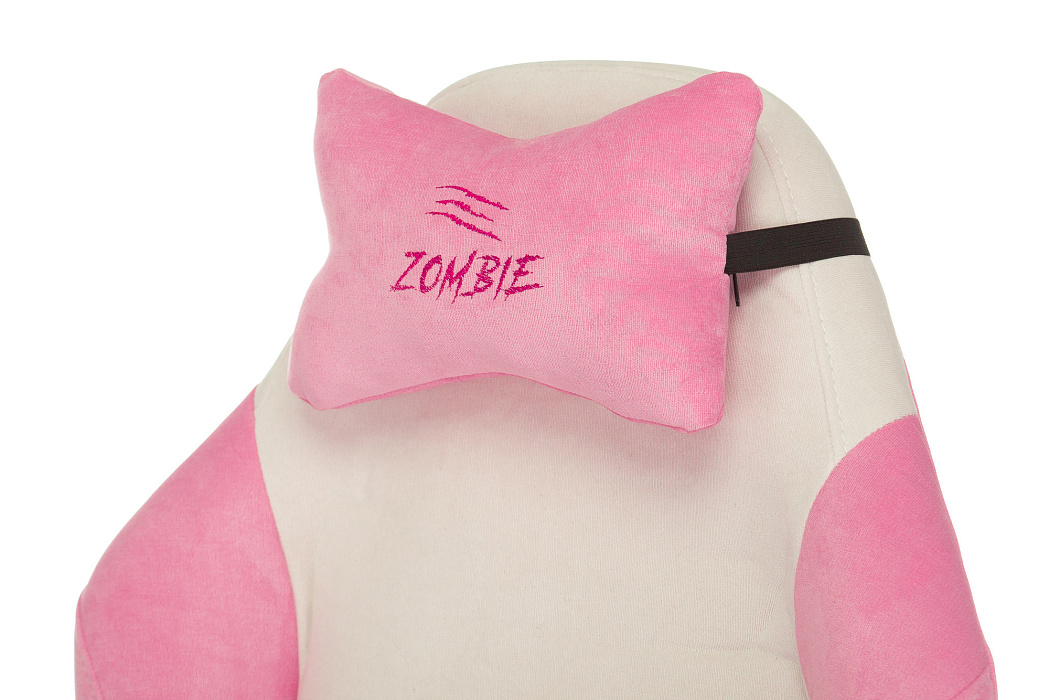 Игровое кресло Бюрократ Zombie EPIC PRO Fabric (White/Pink) купить в интернет-магазине icover