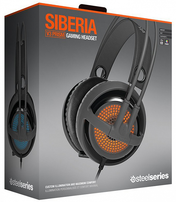 SteelSeries Siberia v3 Prism (51201) - игровая гарнитура (Gray) купить в интернет-магазине icover