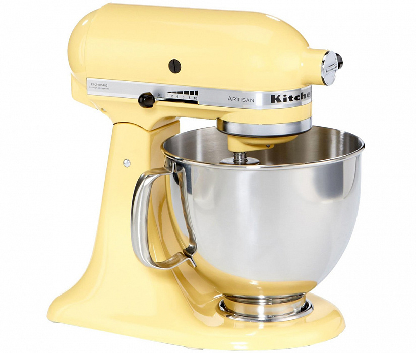Планетарный миксер KitchenAid Artisan 5KSM150PSEMY (Majestic Yellow) купить в интернет-магазине icover