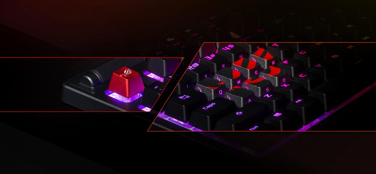 Набор клавиш Asus ROG Gaming Keycap Set (90MP0100-B0UA00) купить в интернет-магазине icover