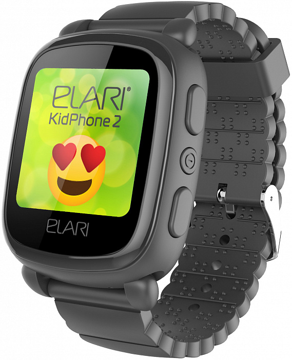 Детские умные часы Elari KidPhone 2 (Black) купить в интернет-магазине icover