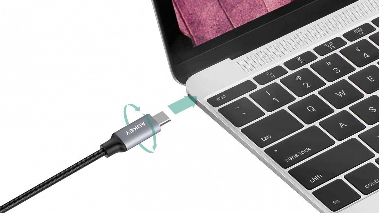 Кабель Aukey CB-CD6 USB-C 2.0 2m (Grey) купить в интернет-магазине icover