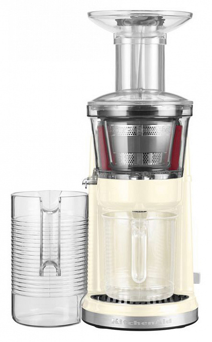 Настольная шнековая соковыжималка KitchenAid Juicer 5KVJ0111EAC (Almond Cream) купить в интернет-магазине icover