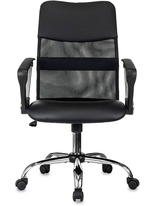 Кресло офисное Бюрократ CH OMEGA SL сетка/ткань/экокожа (Black) купить в интернет-магазине icover