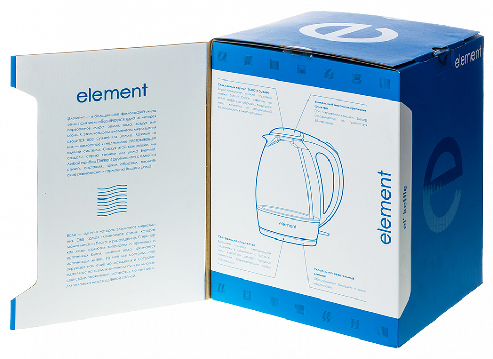 Электрический чайник Element El'Kettle WF02GW (White) купить в интернет-магазине icover