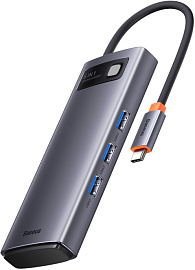 Купить хаб baseus metal gleam (wkwg030213) 6-in-1 multifunctional type-c hub docking station (gray) в Москве. В нашем каталоге интернет-магазина icover.ru вы можете ознакомиться с ценами, подробным описанием, фотографиями и техническими характеристиками. Низкие цены. Высокое качество. Доставка по России. Заказать товары по телефону +7(495)229-39-50 Хаб Baseus Metal Gleam (WKWG030213) 6-in-1 Multifunctional Type-C HUB Docking Station (Gray) купить в интернет-магазине icover