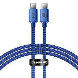 Купить кабель baseus crystal shine (cajy000703) usb-c/usb-c 100w 2m (blue) в Москве. В нашем каталоге интернет-магазина icover.ru вы можете ознакомиться с ценами, подробным описанием, фотографиями и техническими характеристиками. Низкие цены. Высокое качество. Доставка по России. Заказать товары по телефону +7(495)229-39-50 Кабель Baseus Crystal Shine (CAJY000703) USB-C/USB-C 100W 2m (Blue) купить в интернет-магазине icover
