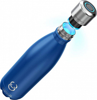 Умная бутылка для воды CrazyCap 2 Gen с УФ-стерилизатором (Blue Sapphire)