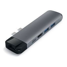 Купить хаб satechi aluminium type-c pro hub adapter with ethernet (space grey) в Москве. В нашем каталоге интернет-магазина icover.ru вы можете ознакомиться с ценами, подробным описанием, фотографиями и техническими характеристиками. Низкие цены. Высокое качество. Доставка по России. Заказать товары по телефону +7(495)229-39-50 Хаб Satechi Aluminium Type-C Pro Hub Adapter with Ethernet (Space Grey) купить в интернет-магазине icover