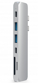 Купить usb-хаб satechi aluminum type-c pro hub adapter для macbook pro 13”/15” 2016 (silver) в Москве. В нашем каталоге интернет-магазина icover.ru вы можете ознакомиться с ценами, подробным описанием, фотографиями и техническими характеристиками. Низкие цены. Высокое качество. Доставка по России. Заказать товары по телефону +7(495)229-39-50 USB-хаб Satechi Aluminum Type-C Pro Hub Adapter для MacBook Pro 13”/15” 2016 (Silver) купить в интернет-магазине icover
