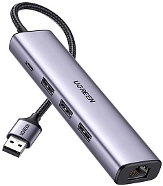 Купить хаб ugreen ethernet adapter type-c power supply cm475 (60554) usb 3.0 to 3 х usb3.0 / usb type-c / rj45 (space grey) в Москве. В нашем каталоге интернет-магазина icover.ru вы можете ознакомиться с ценами, подробным описанием, фотографиями и техническими характеристиками. Низкие цены. Высокое качество. Доставка по России. Заказать товары по телефону +7(495)229-39-50 Хаб Ugreen Ethernet Adapter Type-C Power Supply CM475 (60554) USB 3.0 to 3 х USB3.0 / USB Type-C / RJ45 (Space Grey) купить в интернет-магазине icover